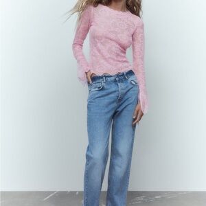 Zara Lace Knit Sweater
